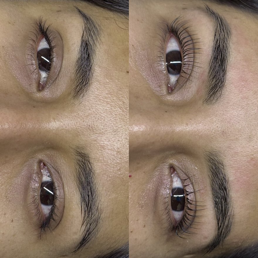 Avant après lifting de cils — Studio Bonita Montréal