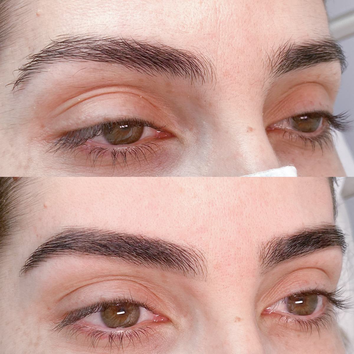 Design de sourcils avant et après — Studio Bonita Beauty