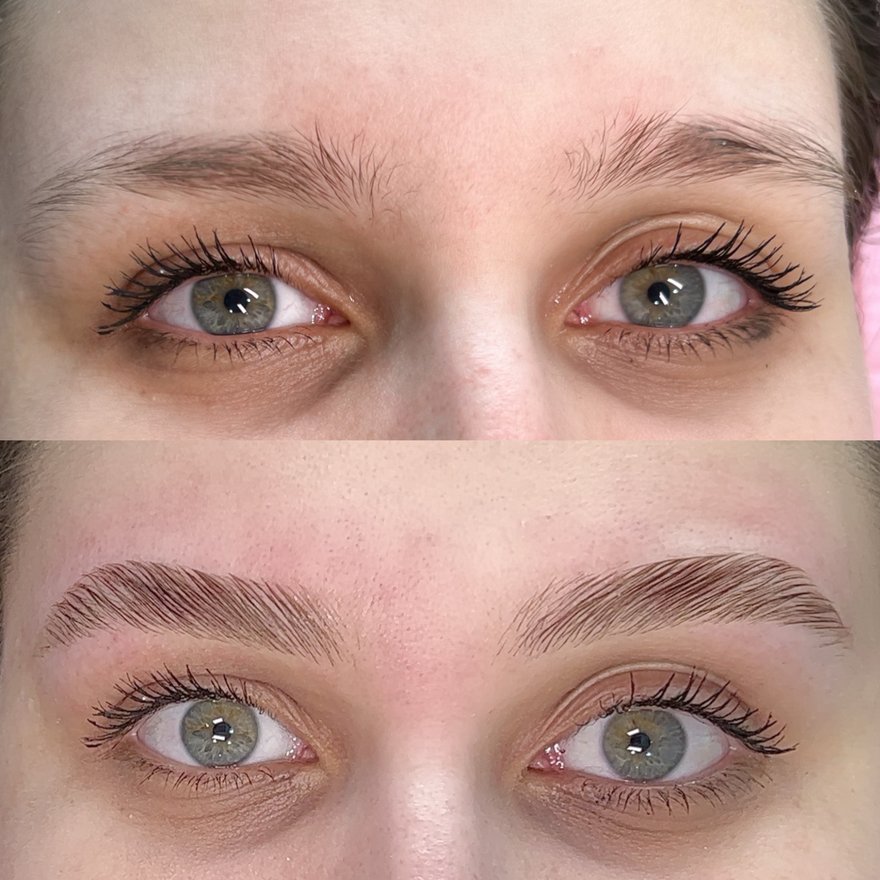 Résultat lamination de sourcils — Studio Bonita Montréal